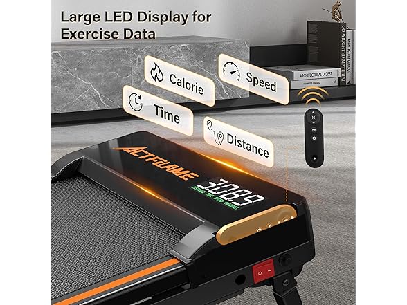 ACTFLAME Walking Pad with Incline, Portable Treadmill for Ho (Open Box)