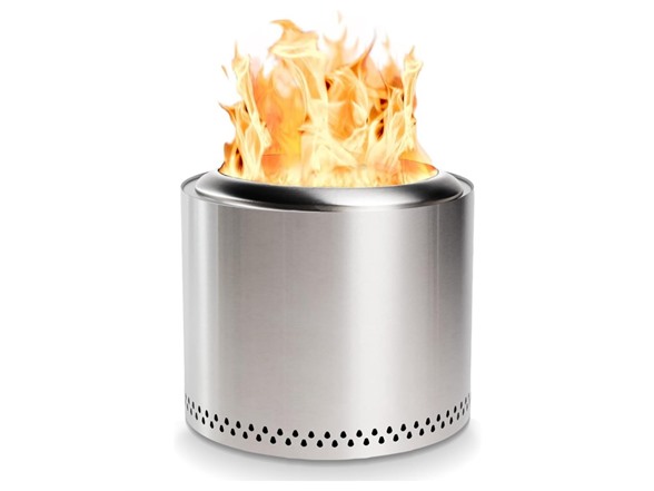 Red Mountain Valley 19'' Portable Wood Burning Smokeless Fire Pit, Silver