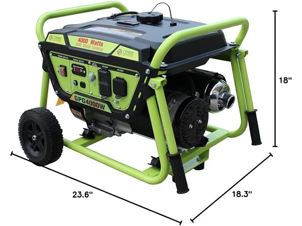Green Power America GPG4000W 4000watts Gas Generator