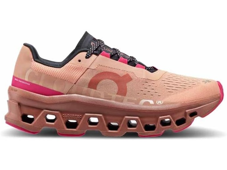 On Running 61.98283 8.5 On Running Cloudmonster Womens Shoes Rose/Cork