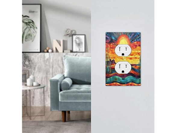 Plant Light Switch Cover 1Gang Boho