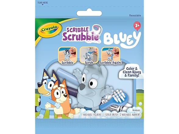Crayola Bluey Scribble Scrubbies