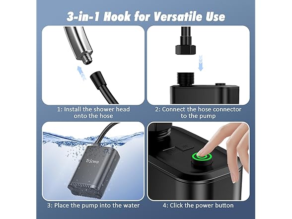 TRJZWA Portable Outdoor Shower