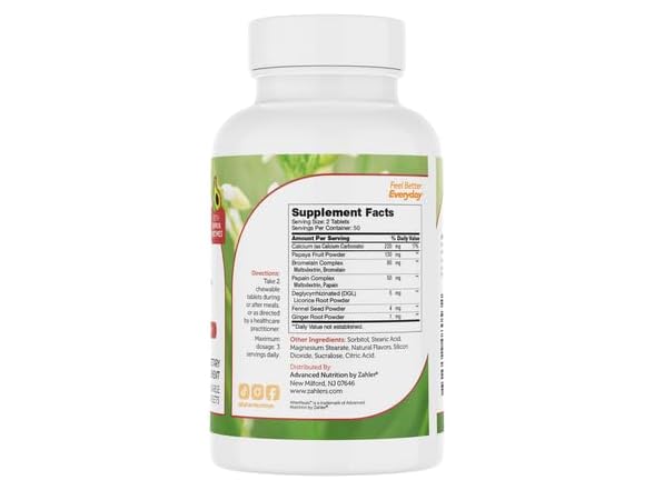 Zahler AfterMeals, Fruit-Based Enzyme