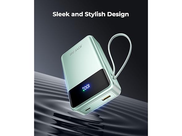 (1 or 2 PACK) 30,000mAh 65W Powerbank with Built-in Cables