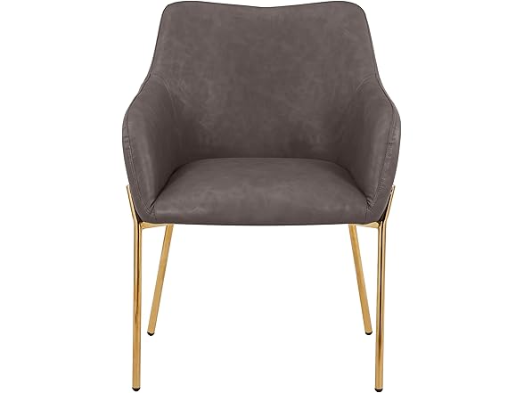 LeisureMod Zaire Charcoal Chair 2Pk