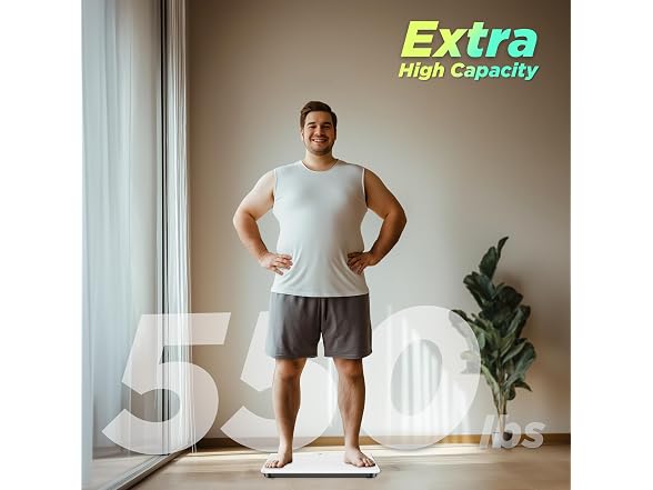 Digital Body Scale 550lbs Ultra Wide LED