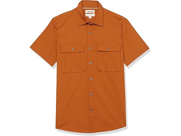 Mens StdFit ShortSlv Utility Caramel (XXL)