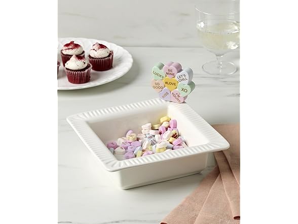 Lenox  Profile Poppers Square Bowl & Heart Candy Set