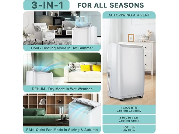 Jojoka Jojoka Portable Air Conditioners, 14000B
