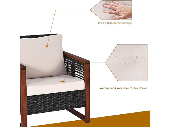 Wicker Chairs with Coffee Table - Gallery 7