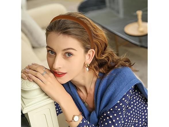 Kasmena 5PCS 0.6" Sponge Padded Headband