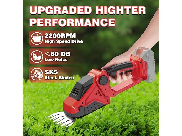 DEVTBLUN Cordless Hedge Trimmer