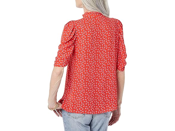 Amazon Essentials Womens Georgette Ruffle Blouse