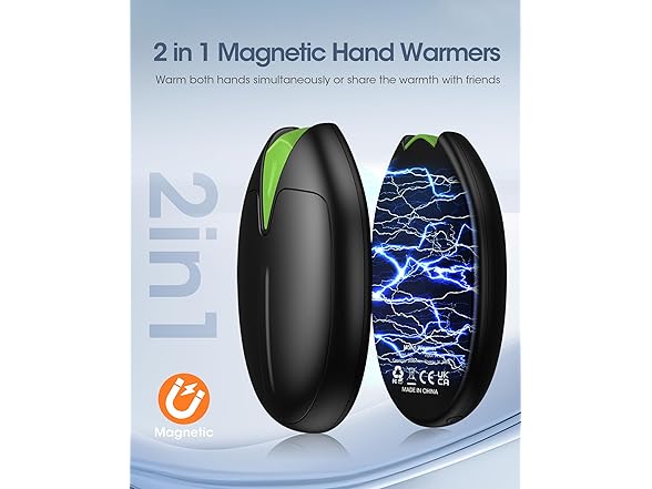 Hand Warmers Rechargeable, 2 Pack 20Hrs Long Heating