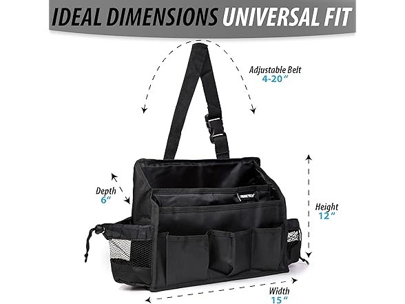 ZONETECH OR0008 Multi-Pocket Organizer