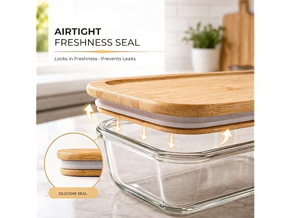 Kdetails Glass Food Storage Container