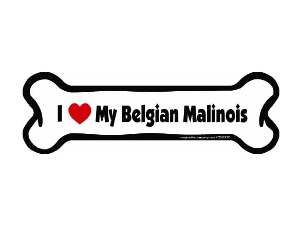 I Love My Breed Bone Shaped Pet Magnet