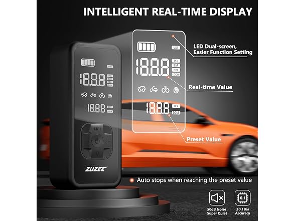 ZUZEE Tire Inflator Portable Air