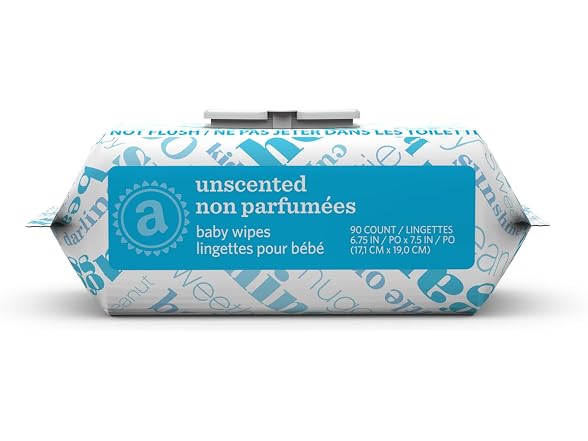 Amazon Elements Baby Wipes Unscented