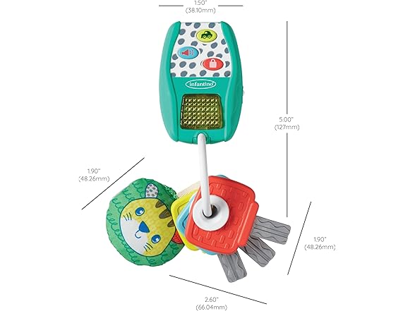 Infantino Music and Lights Pretend Key Ring Set