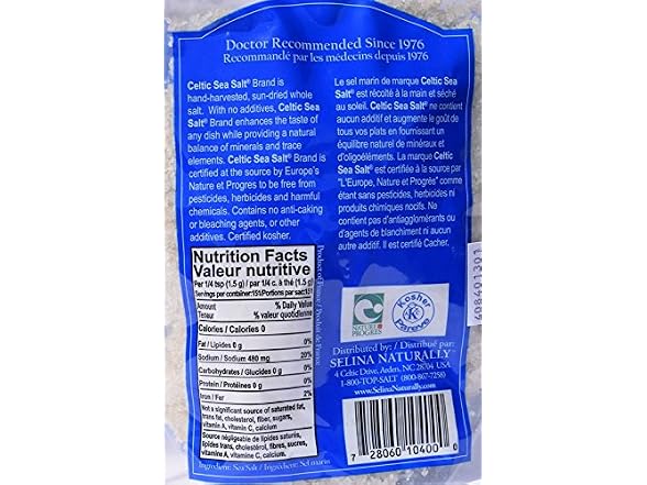Celtic Sea Salt Light Grey, 8 Ounce