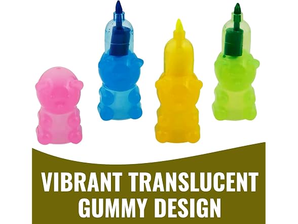 Fun Express 6" Stackable Bears Highlighters