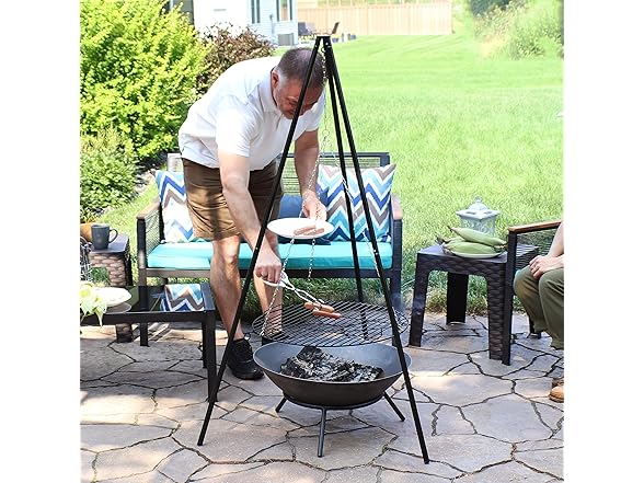 Sunnydaze Outdoor Fire Pit Tripod