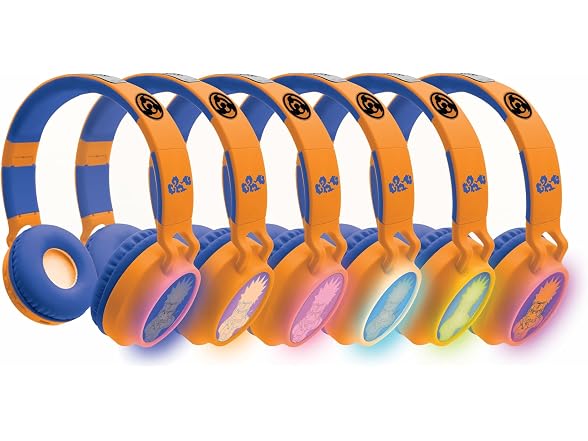 LEXiBOOK, Naruto, Foldable Light-Up Headphones