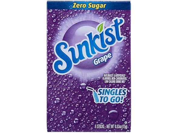 Sunkist Zero Sugar Singles-to-Go