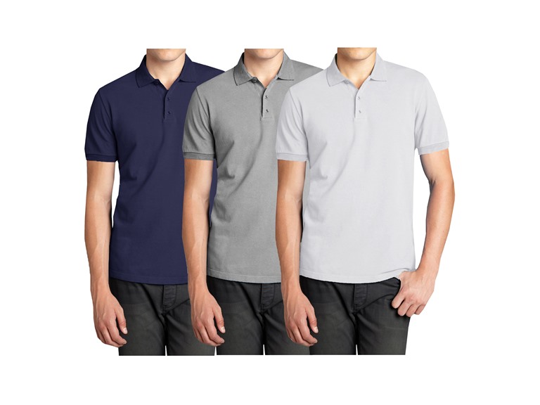 Men's 3-Pack Short Sleeve Pique Polo 