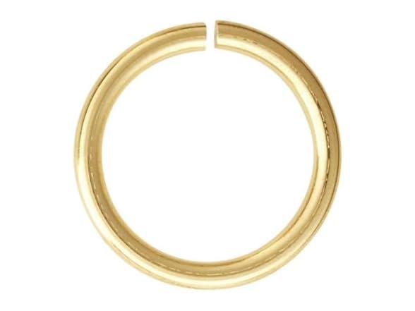 200pcs 18K Yellow Gold Plated 12mm Open