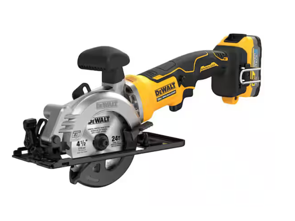 Dewalt DCS571E1 Atomic 20V Brushless 4-1/2in Saw Kit