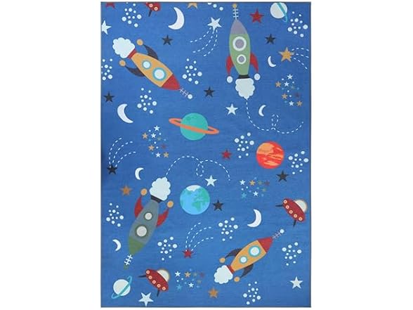 Superior Lil' Flyer Non-Slip Kids Indoor Area Rug