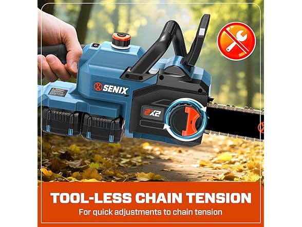SENIX CSX2-M2 40V 14" Electric Chainsaw, Cordless (Open Box)