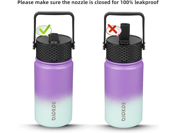 BJPKPK Insulated Water Bottle, 15oz Lavender