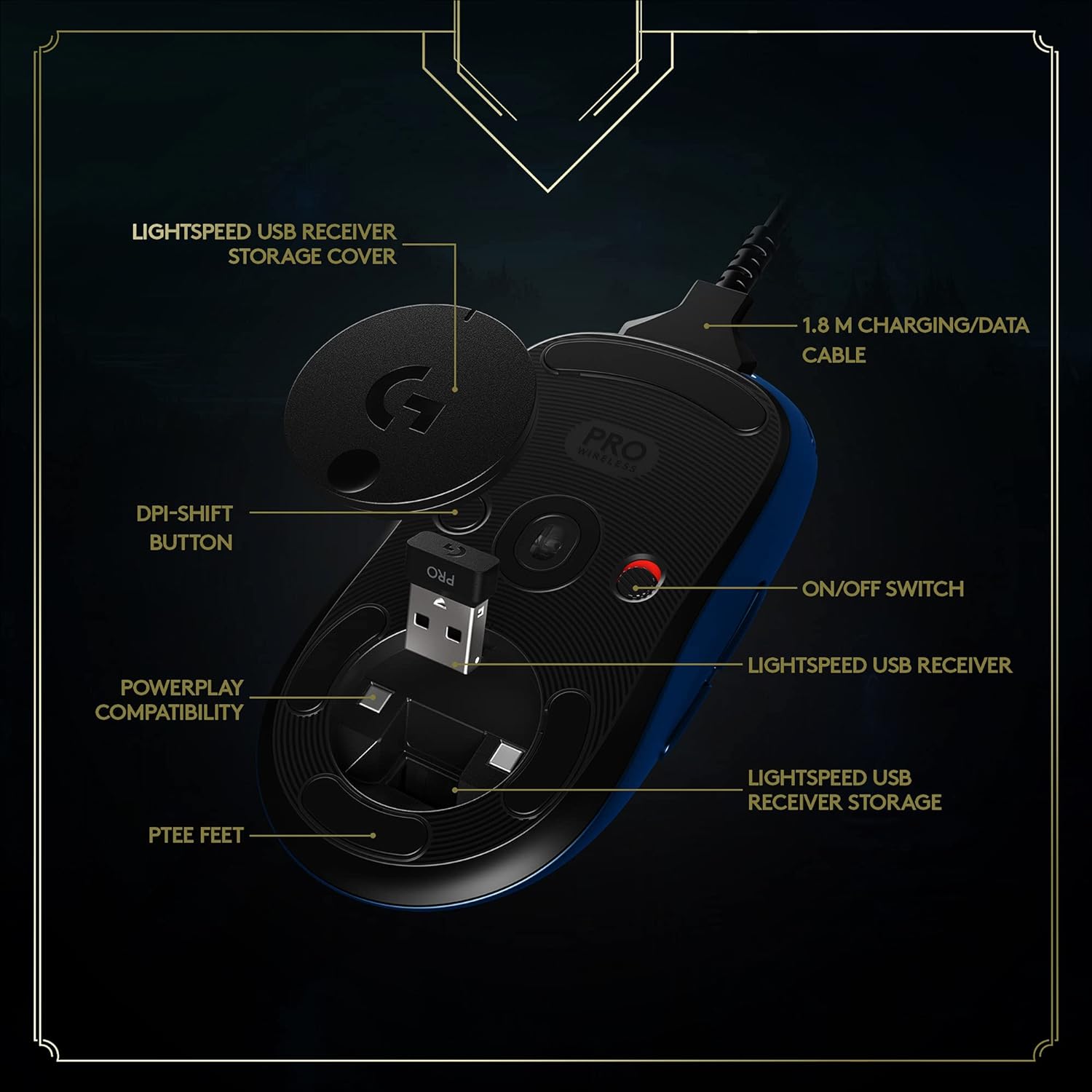 Logitech G Pro Mouse, League of Legends Edition - Gallery 7