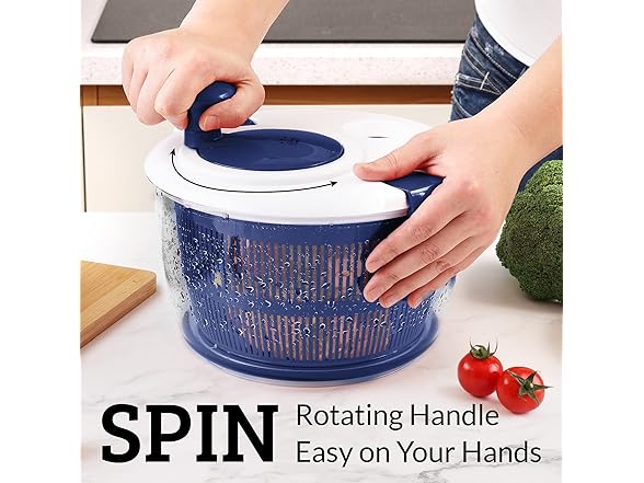 5L Salad Spinner w/ Rotary Handle