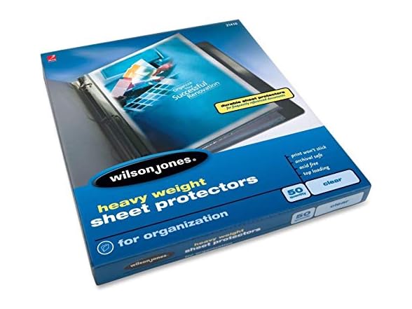 Wilson Jones Sheet Protectors