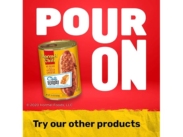 Hormel Coney Island Chili, No Bean with Mustard an