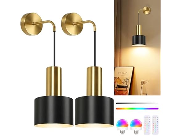 VerRon B0F43Y439L Wall Sconce Set of Two