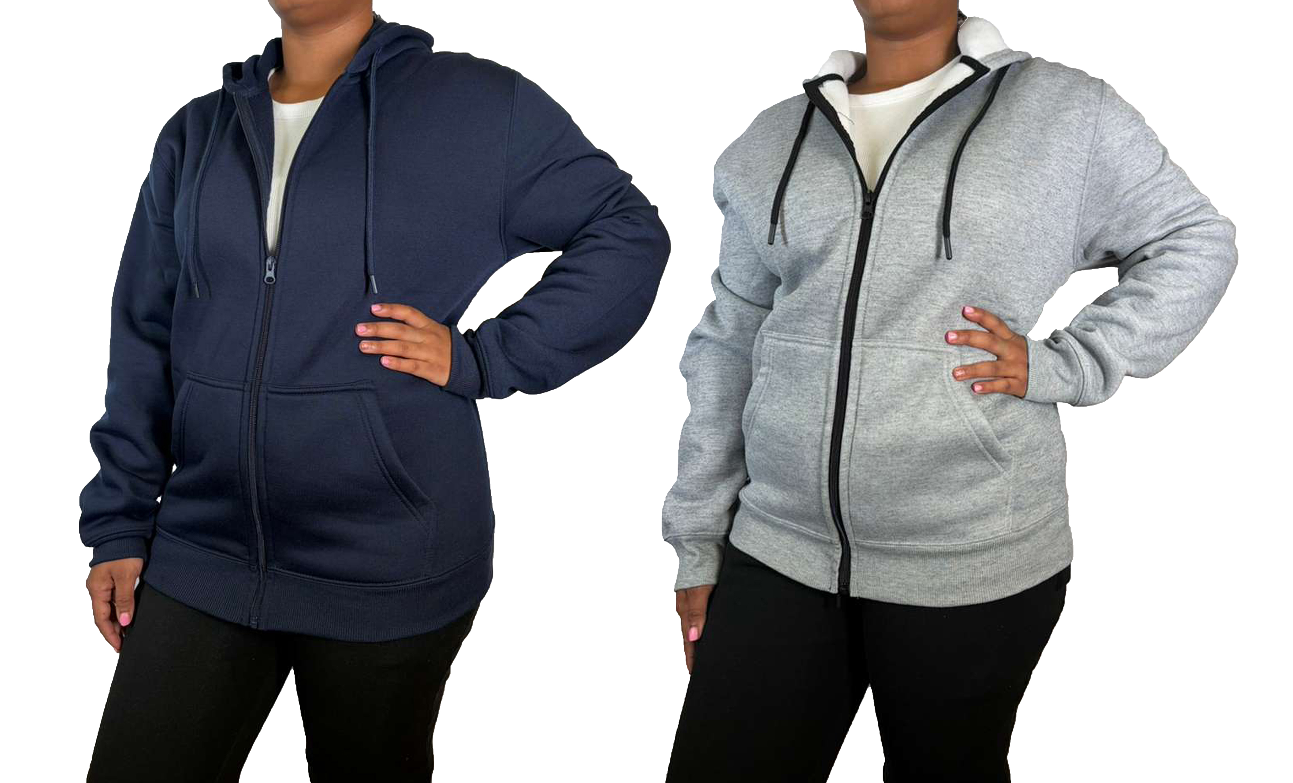 Womens Heavyweight Fleece-Lined Tech Zip Hoodie - Gallery 22