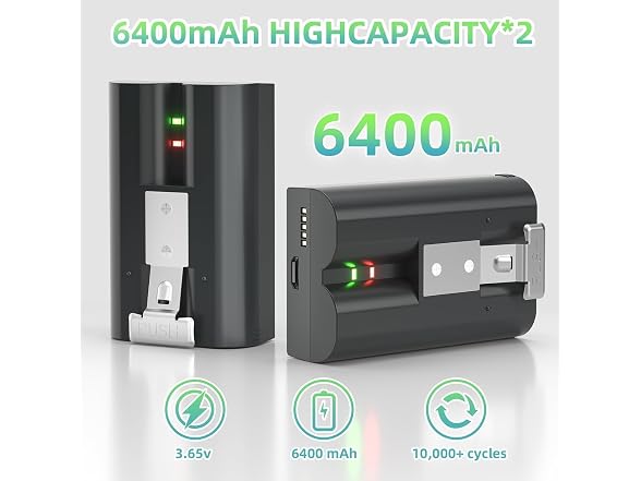 2-Pack Batteries for Ring Video Doorbell