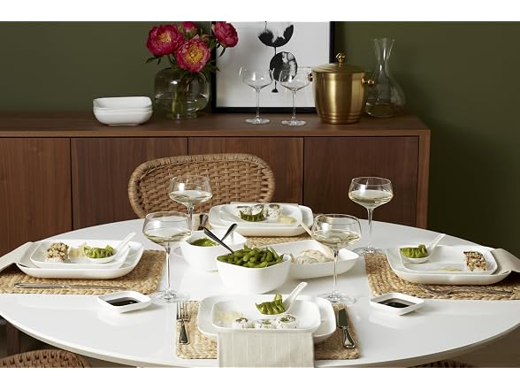 Lenox Dinnerware Set, Studio 1414 Square 16-Piece Set White