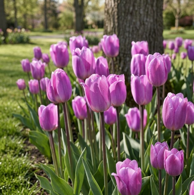 Lavender Triumph Tulip Flowers - Gallery 5