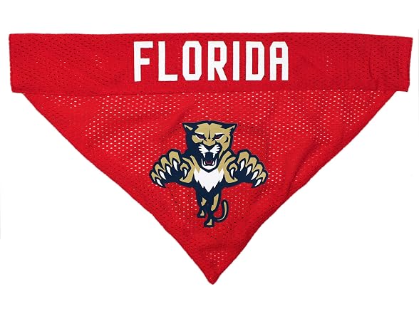 NHL FLORIDA PANTHERS BANDANA for DOGS & CATS,
