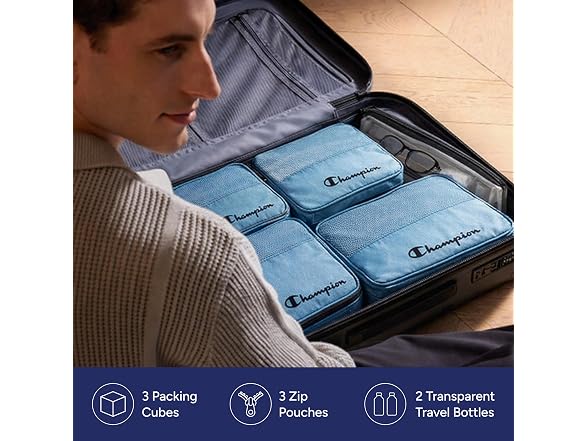 Champion 6Pc Packing Cube Set