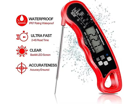 Digital Meat Thermometer Instant Read