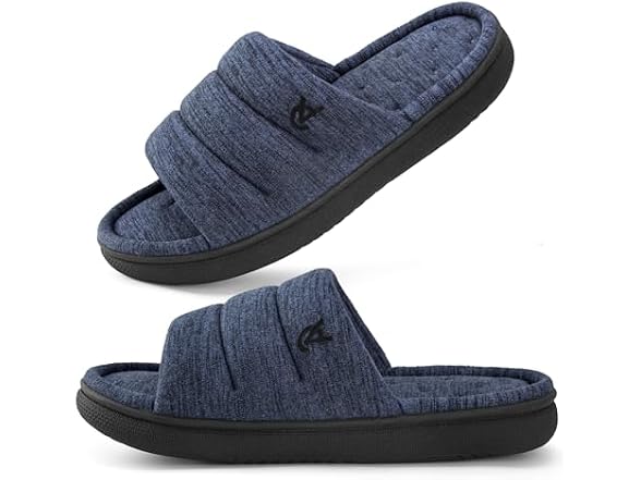 Mens Open-Toe Slippers Indoor House
