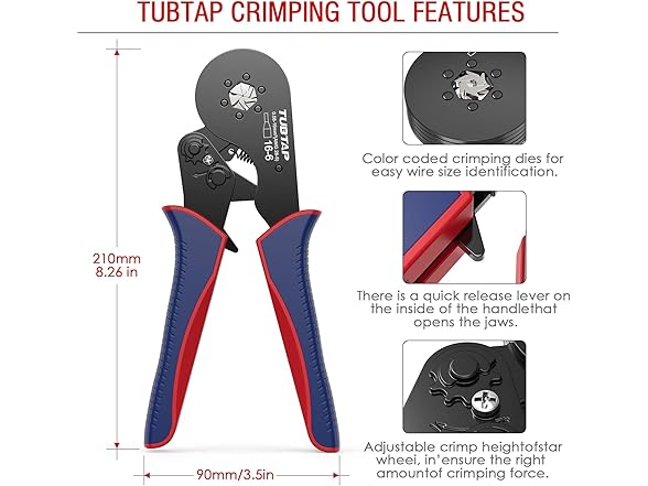 TUBTAP Wire Ferrule Crimping Tool Kit